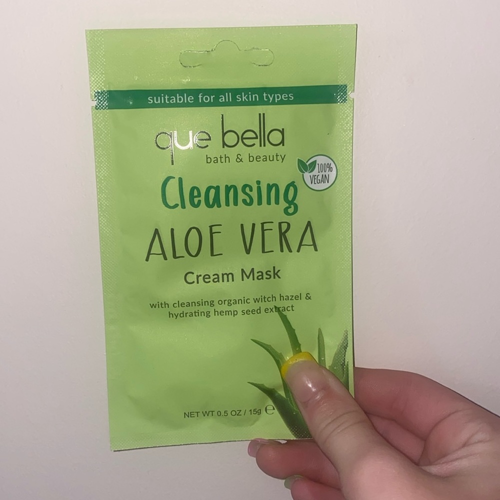 Cream mask, cleansing aloe vera